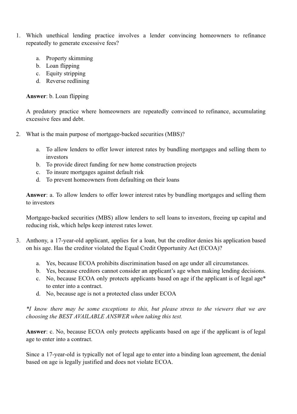 nmls practice questions